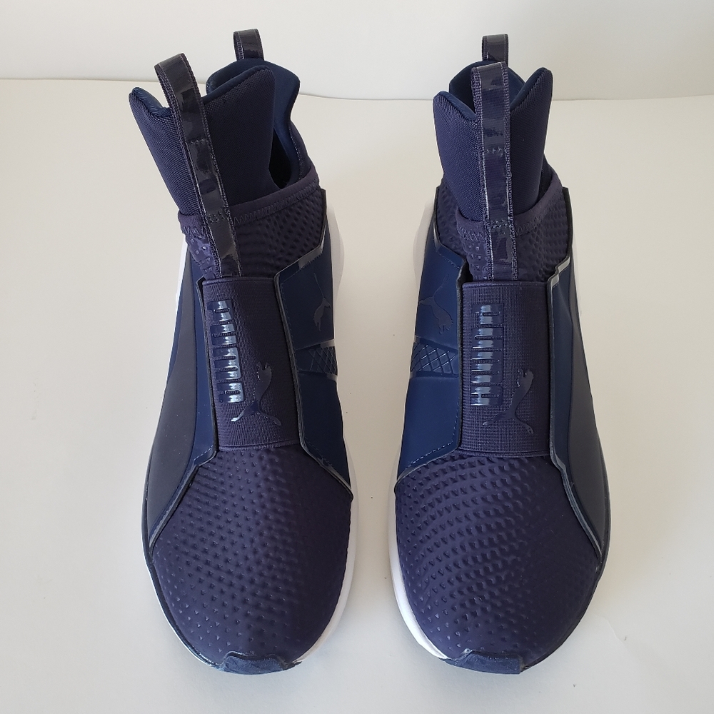 Puma Fierce Quilted Peacock Blue/White Size 10.5 Women's Sneaker